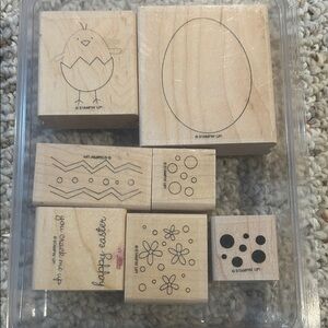 Stampin' Up! Wooden Stamp Set - Natural Wood A Good Egg